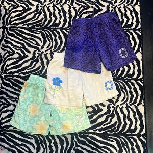 Three pairs boys Overtime shorts. Size L.